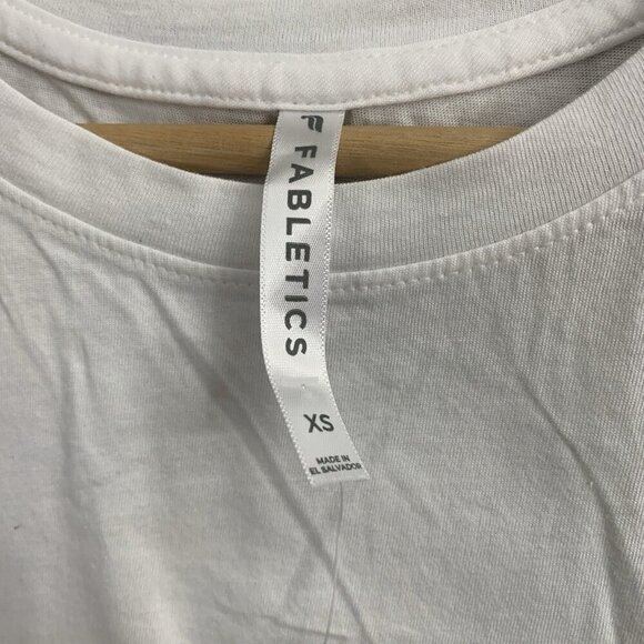 Fabletics Shirt Women XS White Micah Tank Top Athleisure Activewear Gym Yoga - Picture 9 of 12